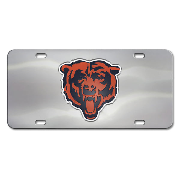 fanmats NFL - Chicago Bears Chrome Diecast License Plate