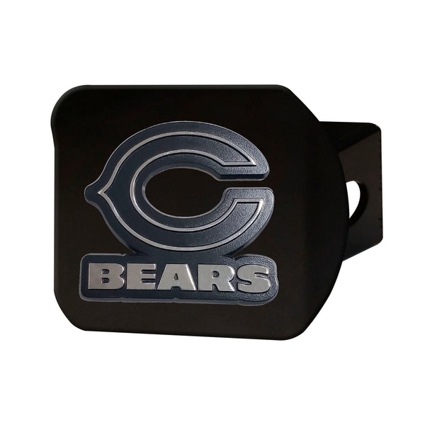 fanmats NFL - Chicago Bears Chrome on Black Hitch Cover