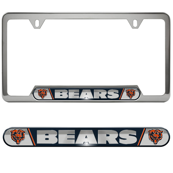 fanmats NFL - Chicago Bears Embossed License Plate Frame