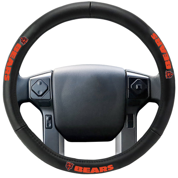 fanmats NFL - CHICAGO BEARS Genuine Leather Steering Cover