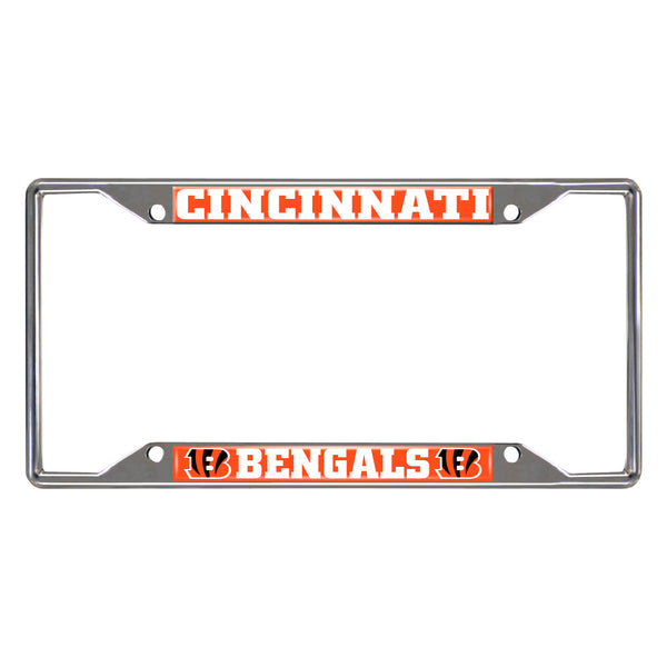 fanmats NFL - Cincinnati Bengals Chrome License Plate Frame