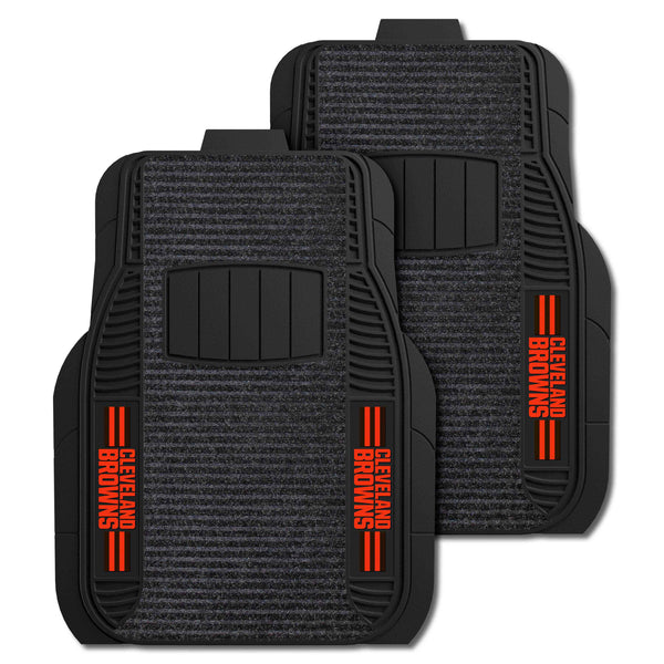 fanmats NFL - Cleveland Browns 2-pc Deluxe Car Mat Set