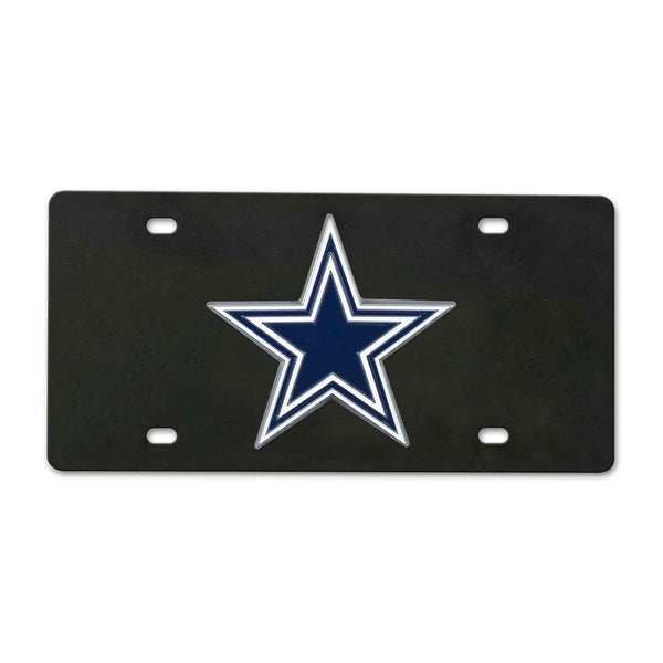 fanmats NFL - Dallas Cowboys Black Diecast License Plate