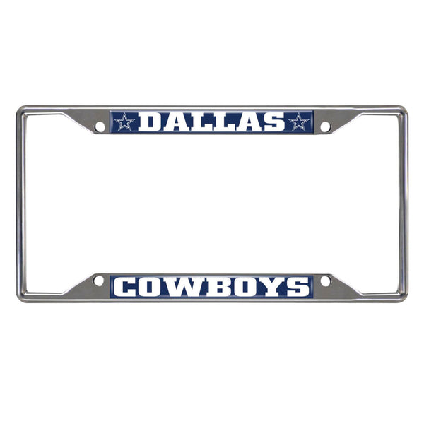 fanmats NFL - Dallas Cowboys Chrome License Plate Frame