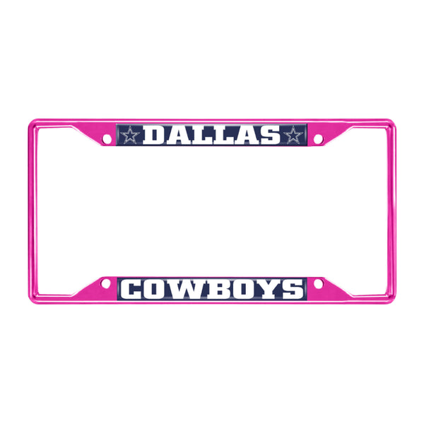 fanmats NFL - Dallas Cowboys-Pink License Plate Frame