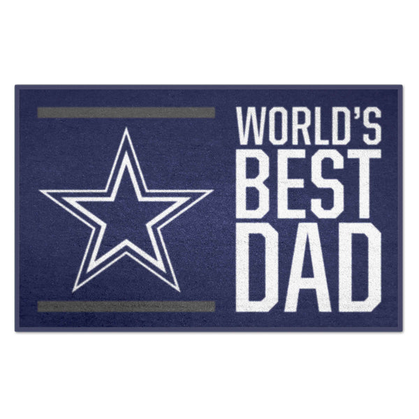 fanmats NFL - Dallas Cowboys Starter Mat - World's Best Dad