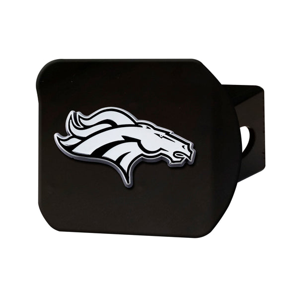 fanmats NFL - Denver Broncos Chrome on Black Hitch Cover
