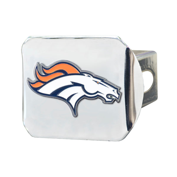 fanmats NFL - Denver Broncos Color on Chrome Hitch Cover