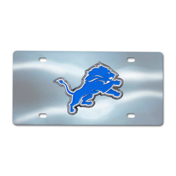 fanmats NFL - Detroit Lions Chrome Diecast License Plate