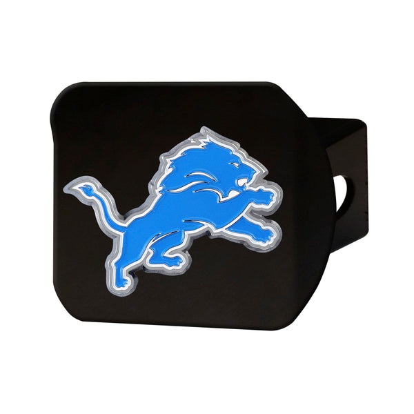 fanmats NFL - Detroit Lions Color on Black Hitch Cover