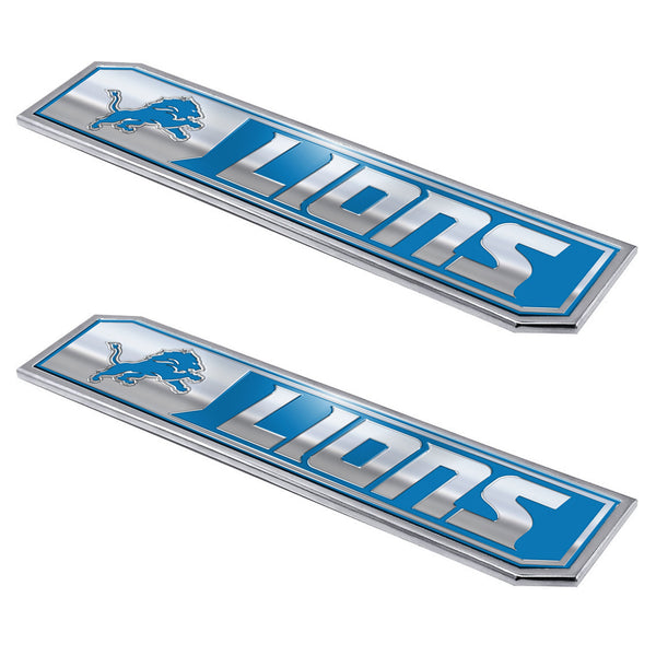fanmats NFL - Detroit Lions Embossed Truck Emblem 2-pk