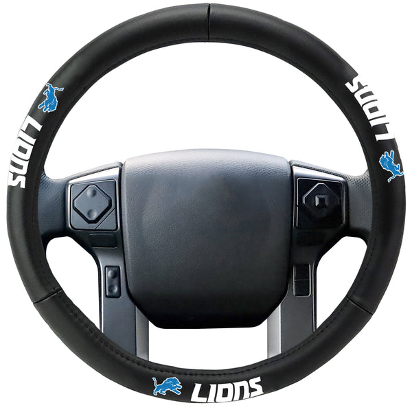 fanmats NFL - DETROIT LIONS Genuine Leather Steering Cover