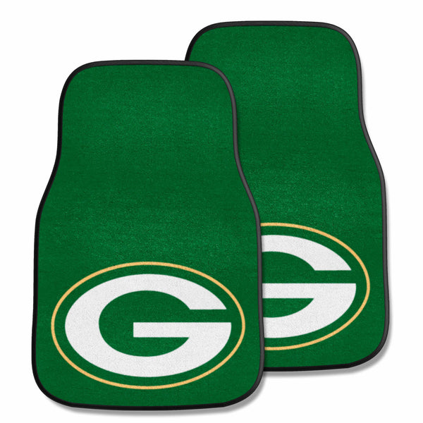 fanmats NFL - Green Bay Packers 2-pc Carpet Car Mat Set