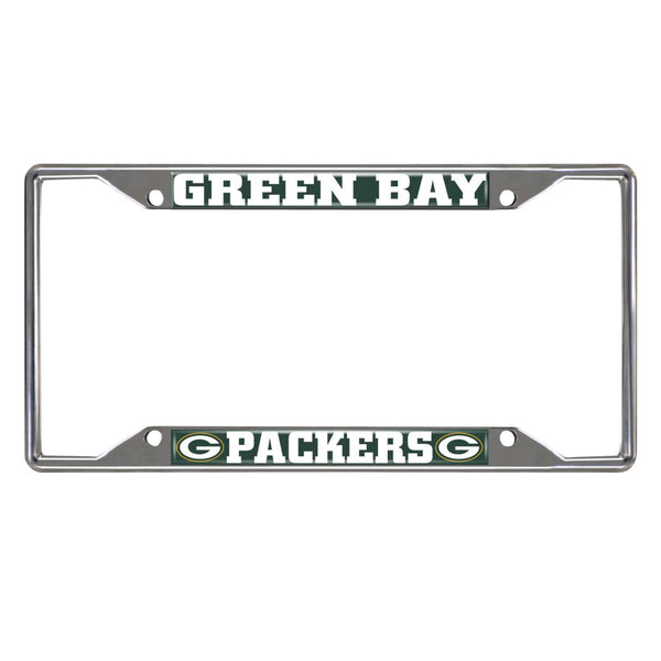 fanmats NFL - Green Bay Packers Chrome License Plate Frame