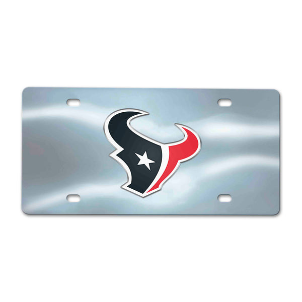 fanmats NFL - Houston Texans Chrome Diecast License Plate