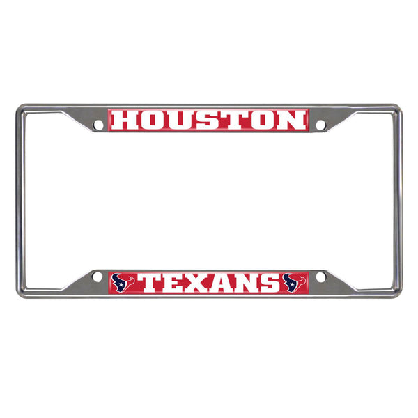 fanmats NFL - Houston Texans Chrome License Plate Frame