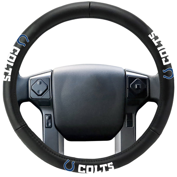 fanmats NFL - INDIANAPOLIS COLTS Genuine Leather Steering Cover