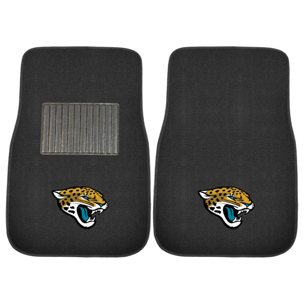 fanmats NFL - Jacksonville Jaguars 2-pc Embroidered Car Mat Set