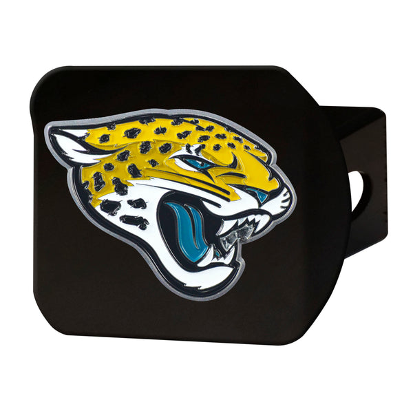 fanmats NFL - Jacksonville Jaguars Color on Black Hitch Cover