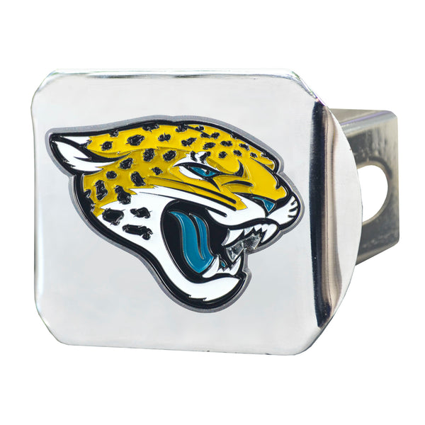 fanmats NFL - Jacksonville Jaguars Color on Chrome Hitch Cover