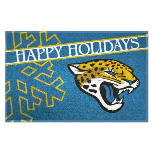 fanmats NFL - Jacksonville Jaguars Starter Mat - Happy Holidays
