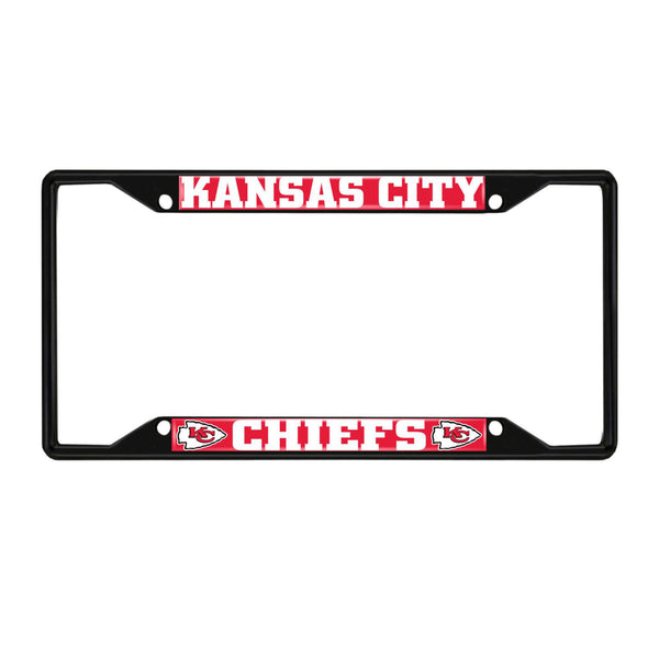 fanmats NFL - Kansas City Chiefs Black License Plate Frame