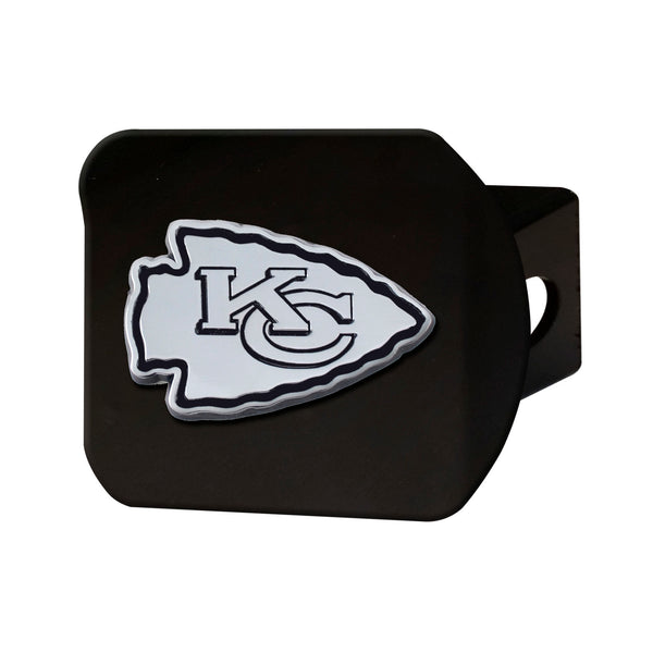 fanmats NFL - Kansas City Chiefs Chrome on Black Hitch Cover