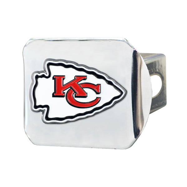 fanmats NFL - Kansas City Chiefs Color on Chrome Hitch Cover