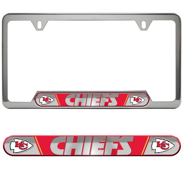 fanmats NFL - Kansas City Chiefs Embossed License Plate Frame