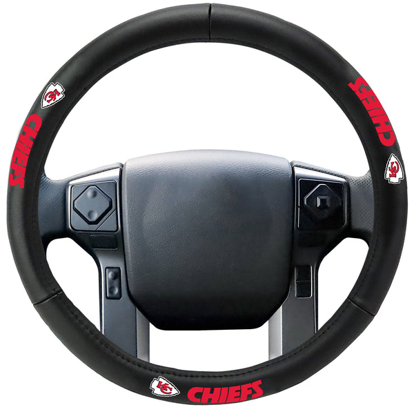 fanmats NFL - KANSAS CITY CHIEFS Genuine Leather Steering Cover