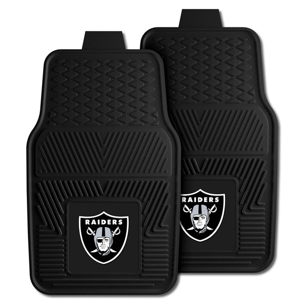 fanmats NFL - Las Vegas Raiders 2-pc Vinyl Car Mat Set