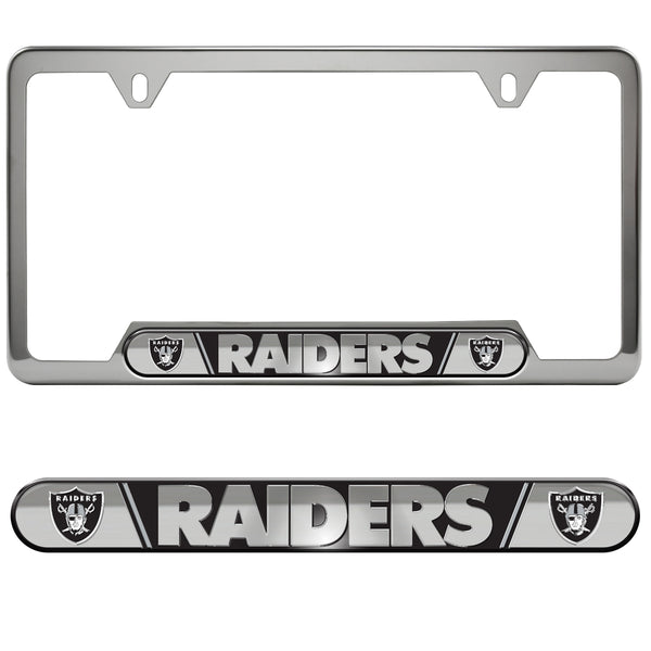 fanmats NFL - Las Vegas Raiders Embossed License Plate Frame