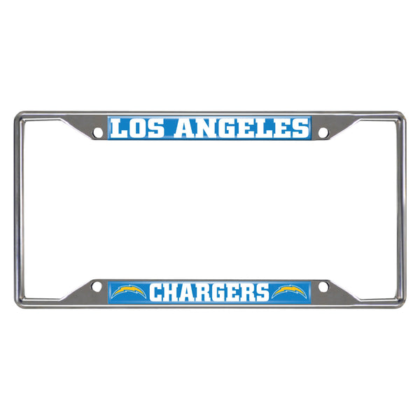 fanmats NFL - Los Angeles Chargers Chrome License Plate Frame