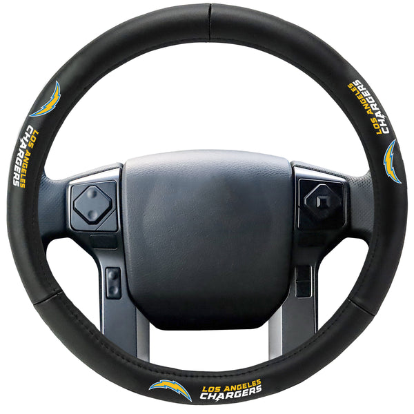 fanmats NFL - LOS ANGELES CHARGERS Genuine Leather Steering Cover