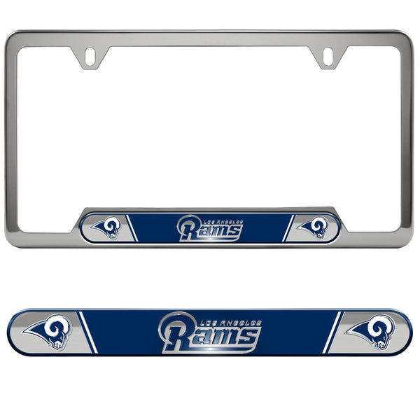 fanmats NFL - Los Angeles Rams Embossed License Plate Frame