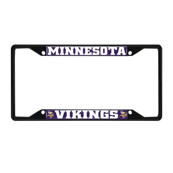 fanmats NFL - Minnesota Vikings Black License Plate Frame