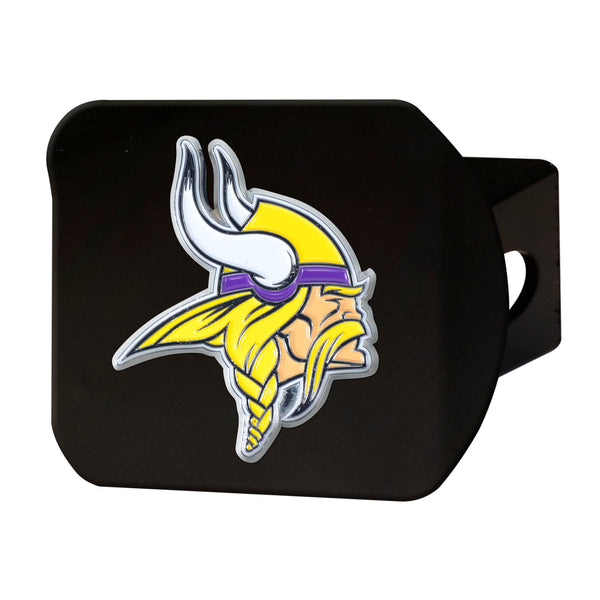fanmats NFL - Minnesota Vikings Color on Black Hitch Cover