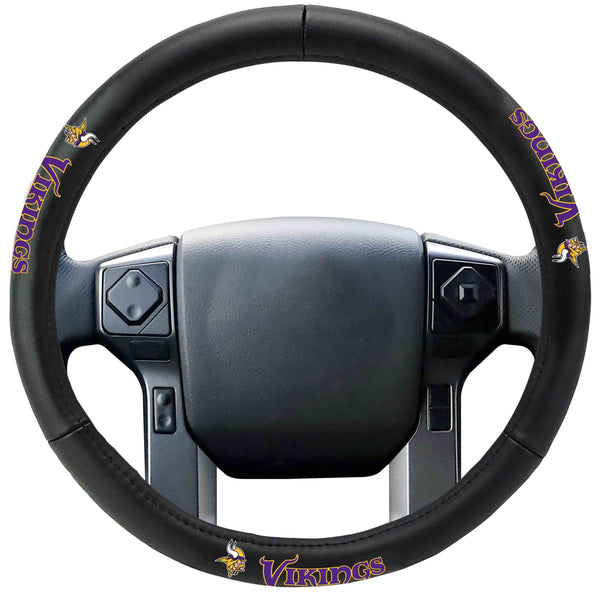 fanmats NFL - MINNESOTA VIKINGS Genuine Leather Steering Cover