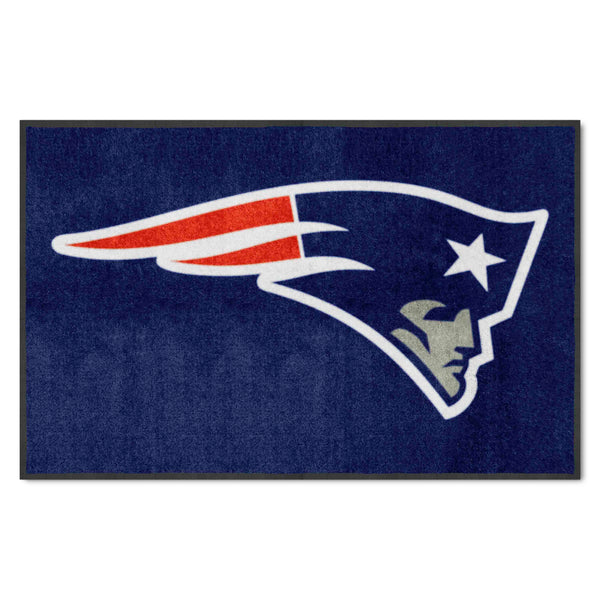 fanmats NFL - New England Patriots 4X6 Logo Mat - Landscape