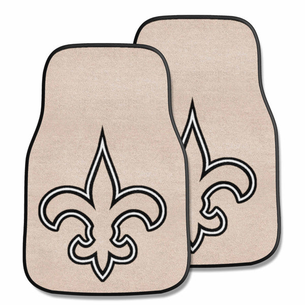 fanmats NFL - New Orleans Saints 2-pc Carpet Car Mat Set