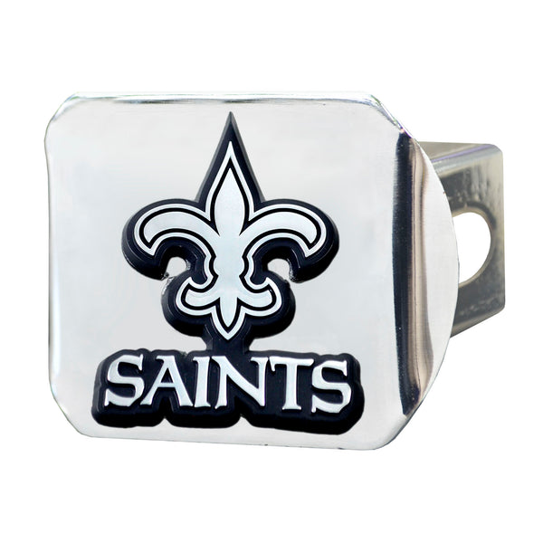 fanmats NFL - New Orleans Saints Chrome on Chrome Hitch Cover