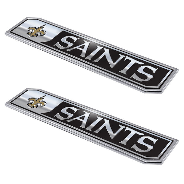fanmats NFL - New Orleans Saints Embossed Truck Emblem 2-pk