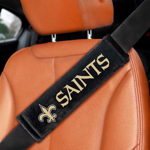 fanmats NFL - New Orleans Saints Embroidered Seatbelt Pad - Pair