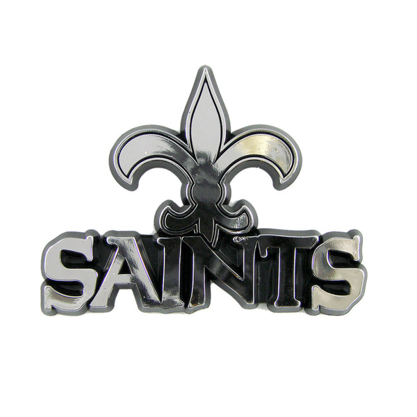 fanmats NFL - New Orleans Saints Molded Chrome Emblem