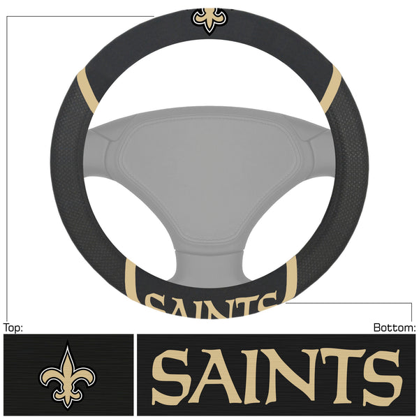 fanmats NFL - New Orleans Saints Steering Wheel Cover