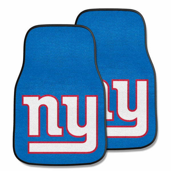 fanmats NFL - New York Giants 2-pc Carpet Car Mat Set