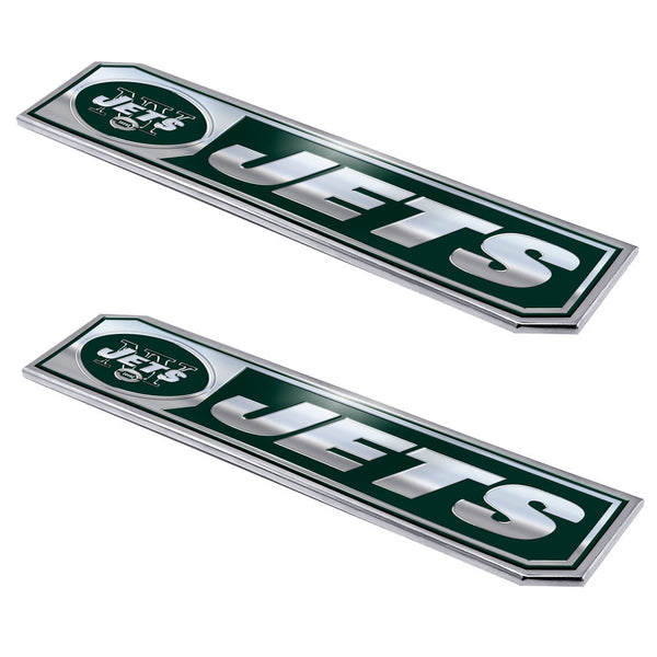 fanmats NFL - New York Jets Embossed Truck Emblem 2-pk