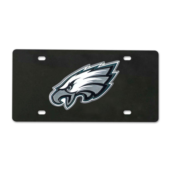 fanmats NFL - Philadelphia Eagles Black Diecast License Plate