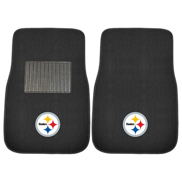 fanmats NFL - Pittsburgh Steelers 2-pc Embroidered Car Mat Set