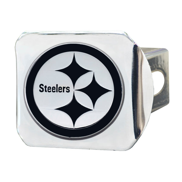 fanmats NFL - Pittsburgh Steelers Chrome on Chrome Hitch Cover